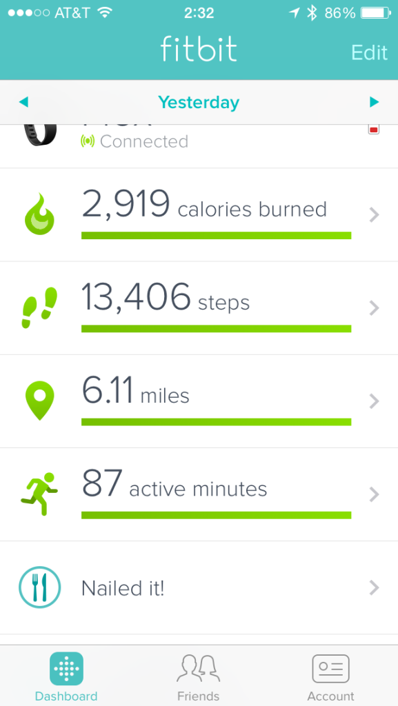 Still, this sets a pretty nice benchmark for "active" day when your lifestyle is "sedentary"